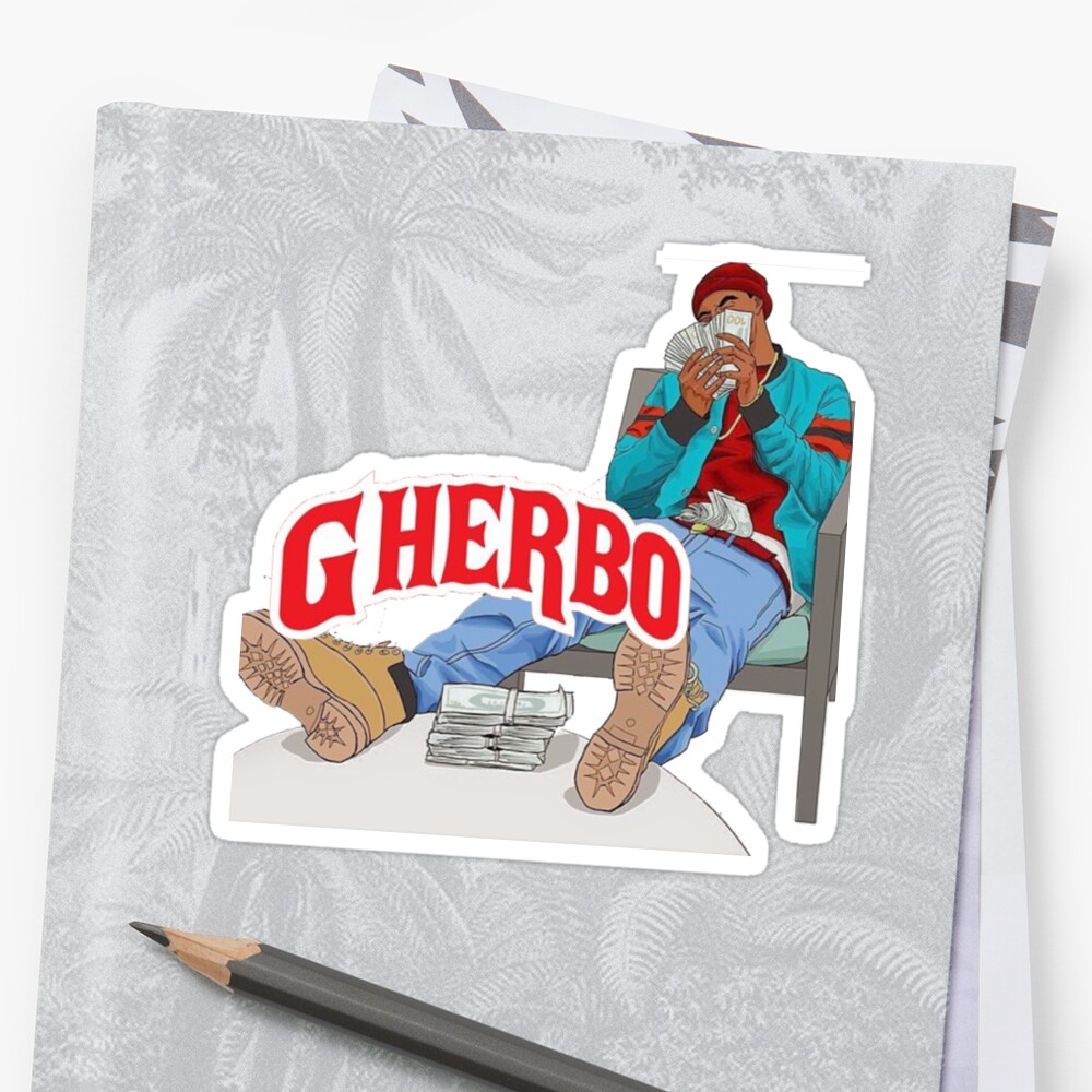 "G HERBO YEA I KNOW SHIRT" Sticker by brokeandproud  Redbubble