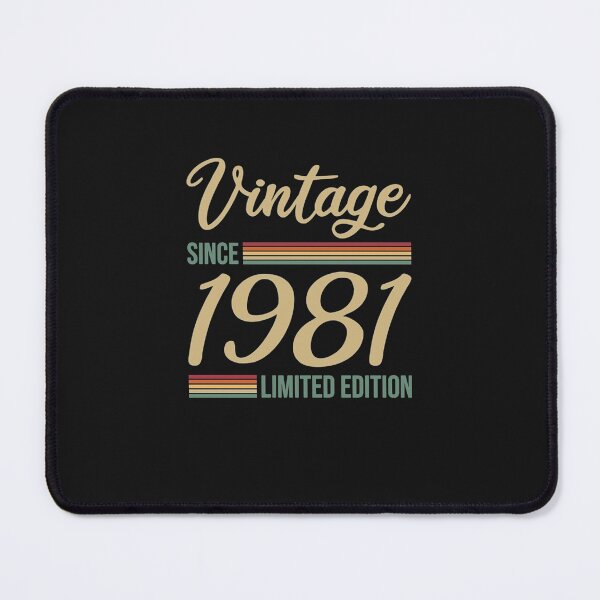Item preview, Vintage since 1981 Limited Edition Gift T-Shirt designed and sold by TinaWinsor.