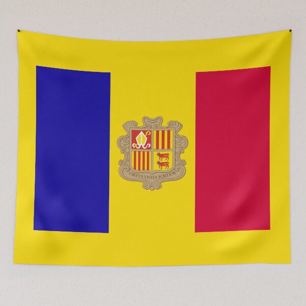 Item preview, Flag of Andorra designed and sold by brigadeiro.