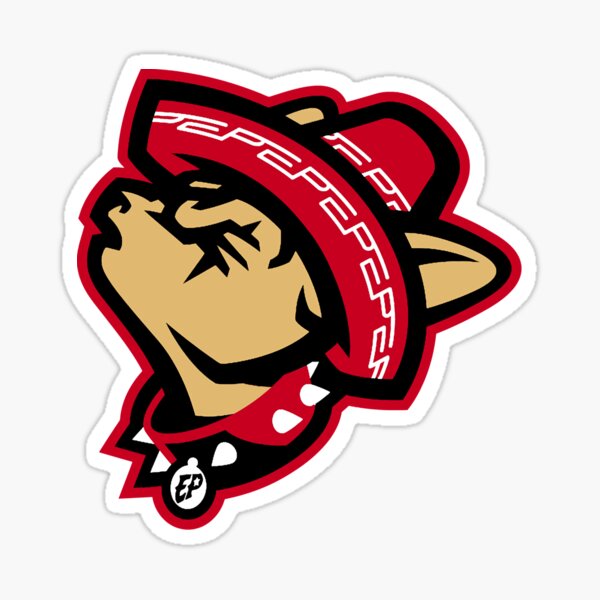 El Paso Chihuahuas Cute Chihuahua dog playing baseball Sticker for Sale  by James J Schenk