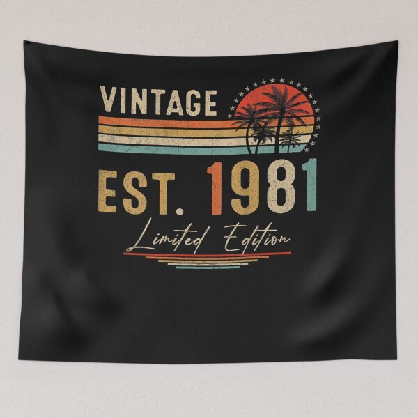 Item preview, Womens 41 Year Old Gifts Vintage 1981 Limited Edition 41st Birthday Tank Top designed and sold by TinaWinsor.