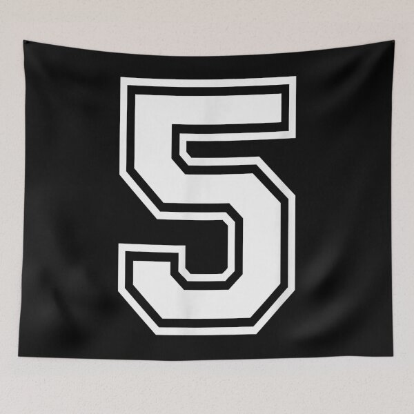 Item preview, Number 5 T-Shirt Birthday Varsity Sports Team Jersey designed and sold by WayneGodiva.