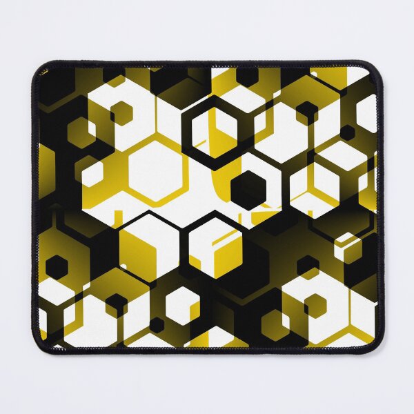 Item preview, Gold and Black Hexagon Pattern designed and sold by American-Ancap.