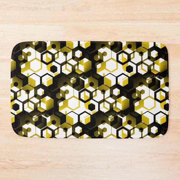 Item preview, Gold and Black Hexagon Pattern designed and sold by American-Ancap.