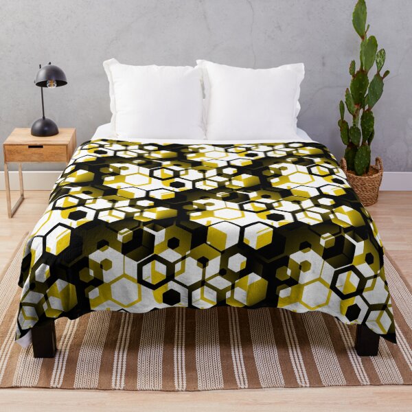 Item preview, Gold and Black Hexagon Pattern designed and sold by American-Ancap.