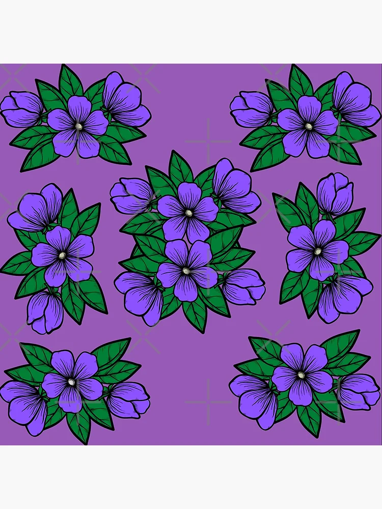 Thumbnail 4 of 4, Clock, Flower pattern designed and sold by Shrisanjana1920.