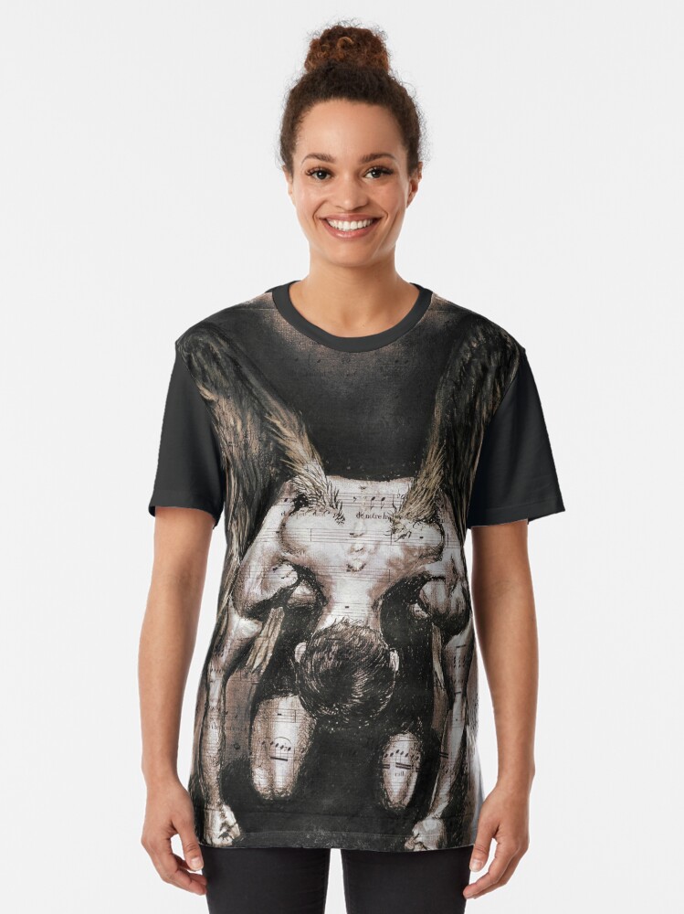 Alternate view of Fallen angel, Opera and Fantasy Graphic T-Shirt