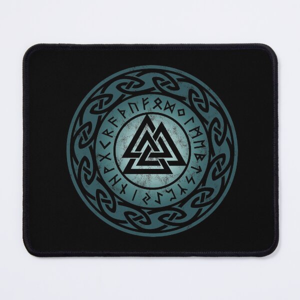 Item preview, Valknut, Hrungnir Heart, Odin, Symbol, Celtic Knot, Norse Mythology, Viking, Futhark Runes, Nordic designed and sold by nitty-gritty.