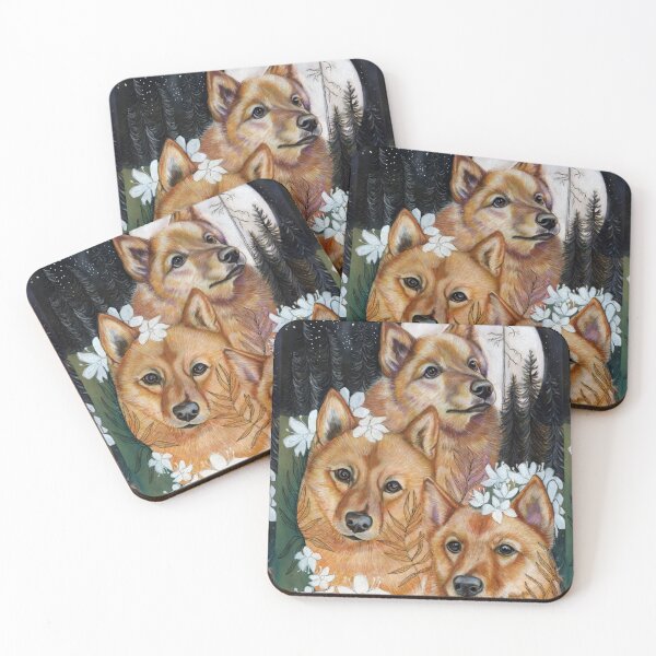 Item preview, Finnish Spitz designed and sold by MariJuutiArt.