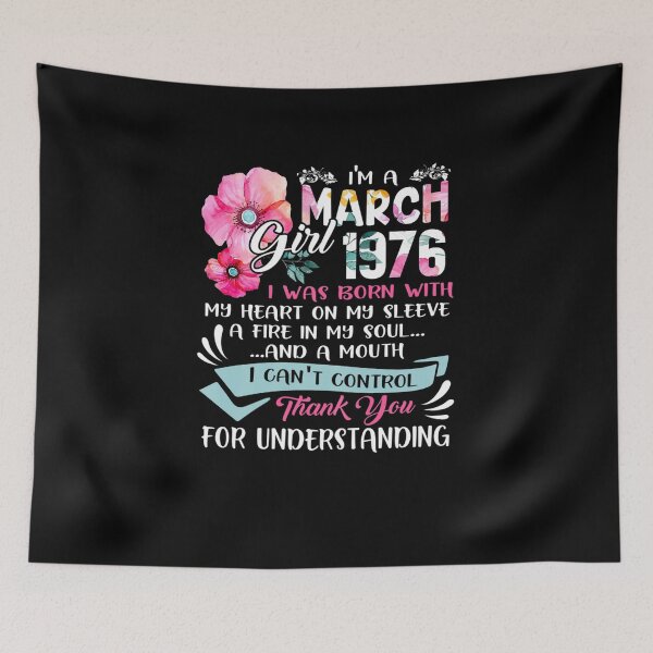 Item preview, Awesome Since 1976 45th Birthday I m A March Girl 1976  designed and sold by DennyMeade40.