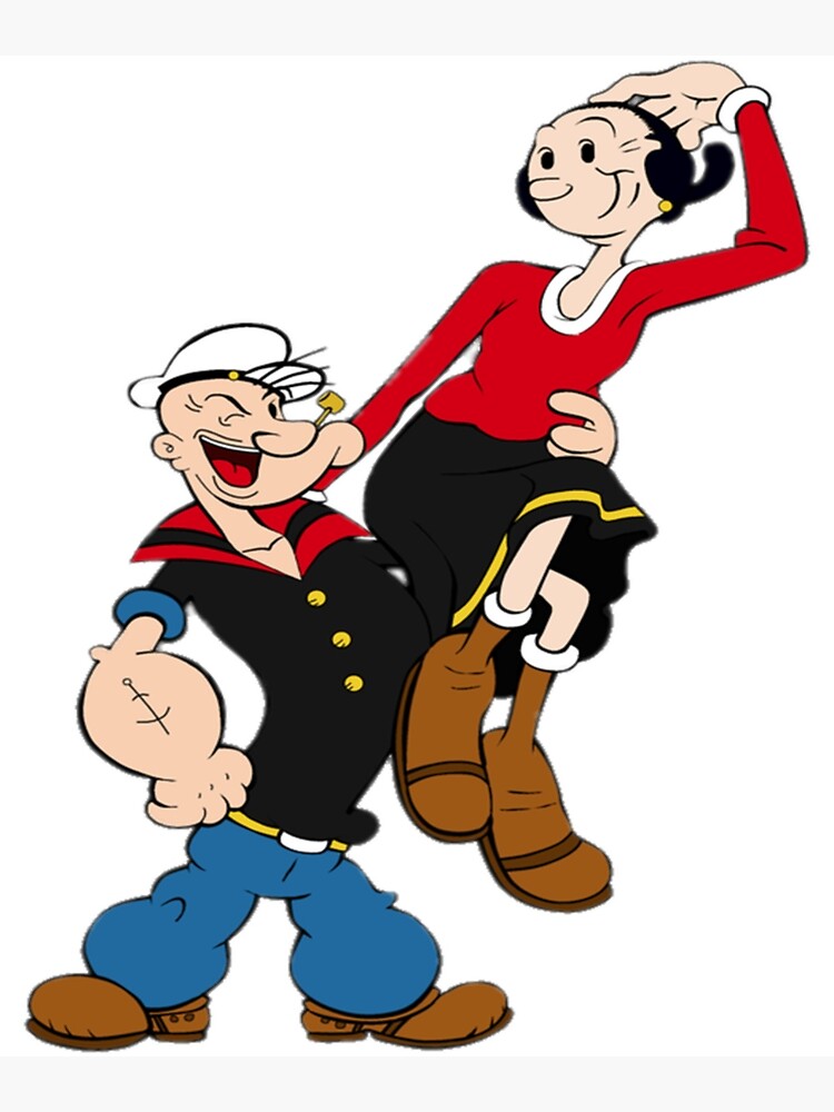 Popeye And Olive Oyl Classic Poster For Sale By Sabrina5486021 Redbubble