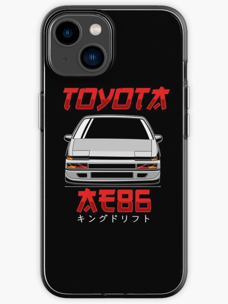 サイズ交換対象外 トヨタAE86レビン Front.ver ガラスiPhoneケース