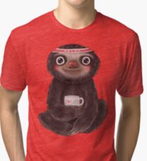Sloth I♥lazy Tri-blend T-Shirt