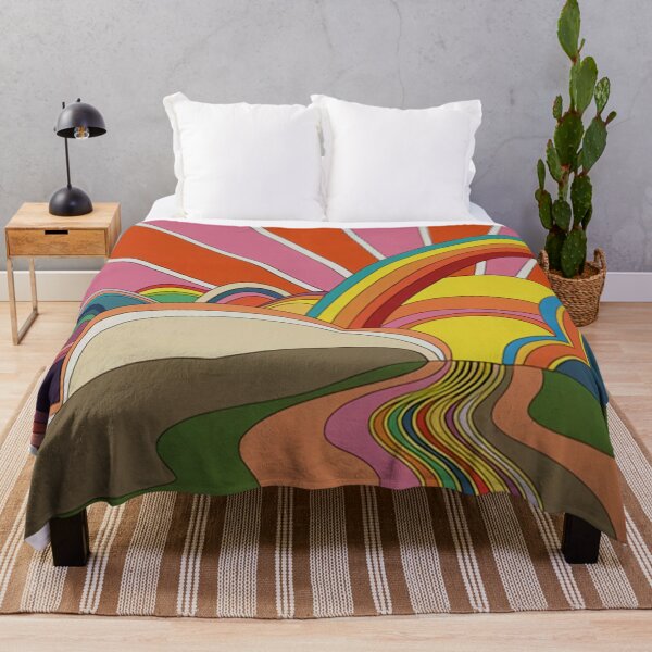 Item preview, 70's Psychedelic Rainbow & Sunset Trippy Posters designed and sold by Dorianbubble.
