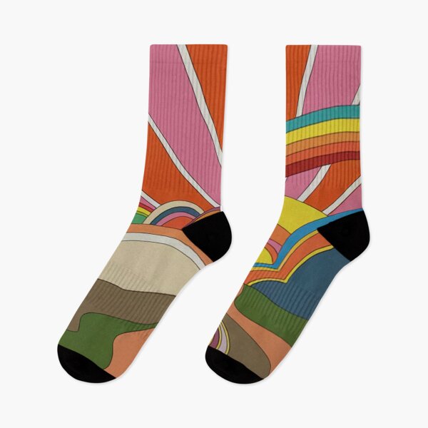Item preview, 70's Psychedelic Rainbow & Sunset Trippy Posters designed and sold by Dorianbubble.