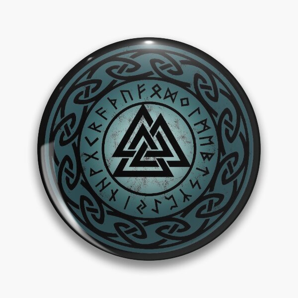 Item preview, Valknut, Hrungnir Heart, Odin, Symbol, Celtic Knot, Norse Mythology, Viking, Futhark Runes, Nordic designed and sold by nitty-gritty.