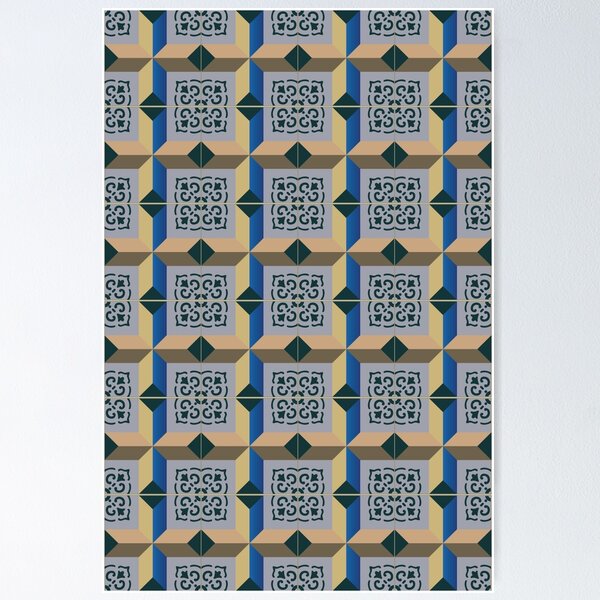 Item preview, Embossed Estrela Portugal tile pattern designed and sold by arkantus.