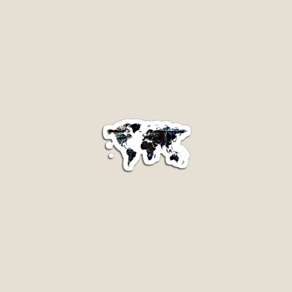 Item preview, vintage world map sticker designed and sold by 2MB-.