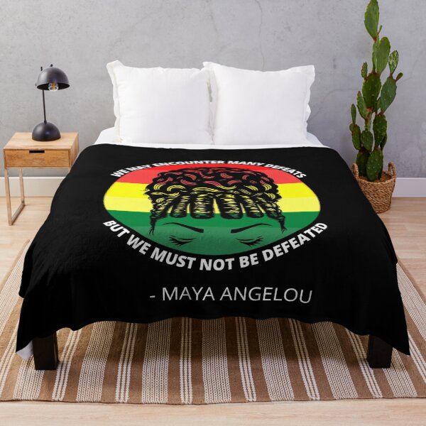 Item preview, We May Encounter Many Defeats - Maya Angelou Quote designed and sold by Wheeler-Styl3.
