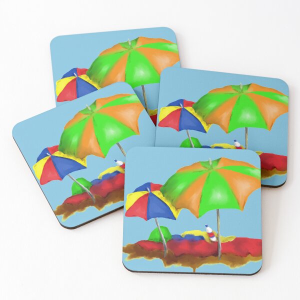 Item preview, Beach umbrellas  designed and sold by carole hirst.