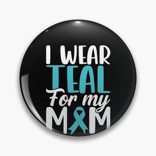 Item preview, I Wear Teal For My Mom Shirt, Ovarian Cancer Shirt, Teal Cancer Ribbon Gift, Ovarian Cancer Awareness Shirt, Ovarian Cancer Supporter Shirt designed and sold by aymob.