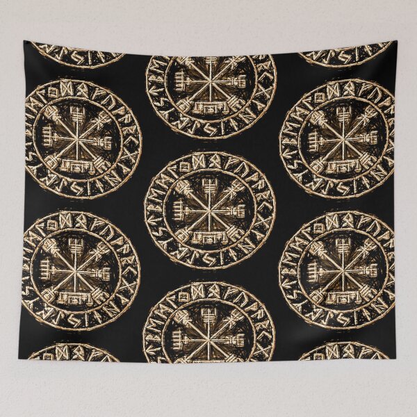 Item preview, Vegvisir Viking Compass Norse Mythology And Nordic Symbol designed and sold by GR-ART.