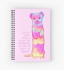 "You've Been Doing a Great Job" Sunrise Stoat Spiral Notebook