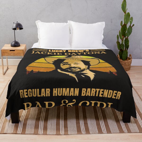 Item preview, LUCKY BREWS JACKIE DAYTONA REGULAR HUMAN BARTENDER BAR AND GIRL VINTAGE RETRO Essential T-Shirt designed and sold by Christindal.