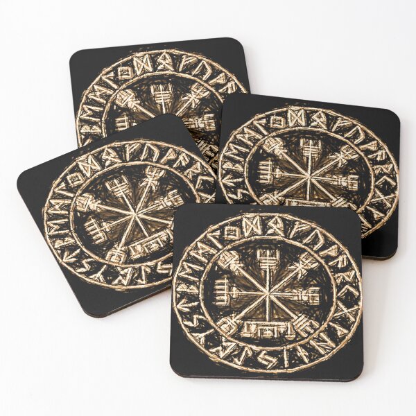 Item preview, Vegvisir Viking Compass Norse Mythology And Nordic Symbol designed and sold by GR-ART.
