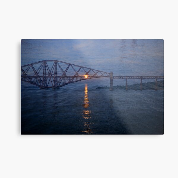Forth Rail Bridge at Sunset #2 Metal Print