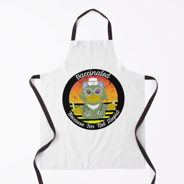 Item preview, Funny Nurse Green Cat Vaccinated Because I'm Not Stupid designed and sold by AmeliaStore1.