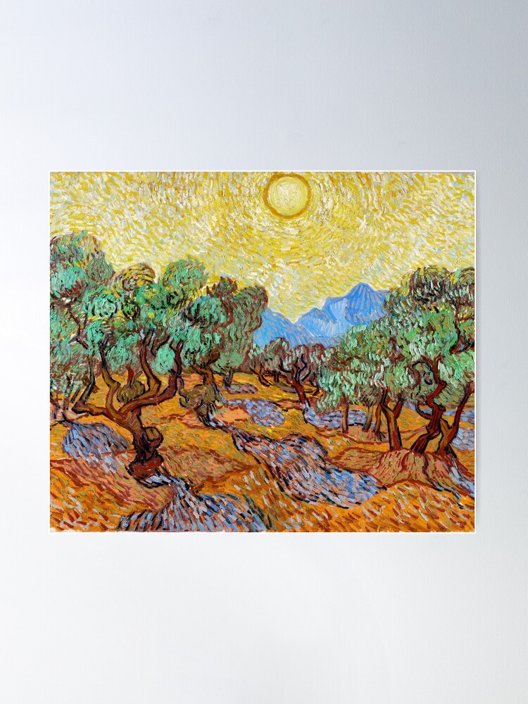 Couple Walking among Olive Trees, Vincent Van Gogh iPhone Skin by