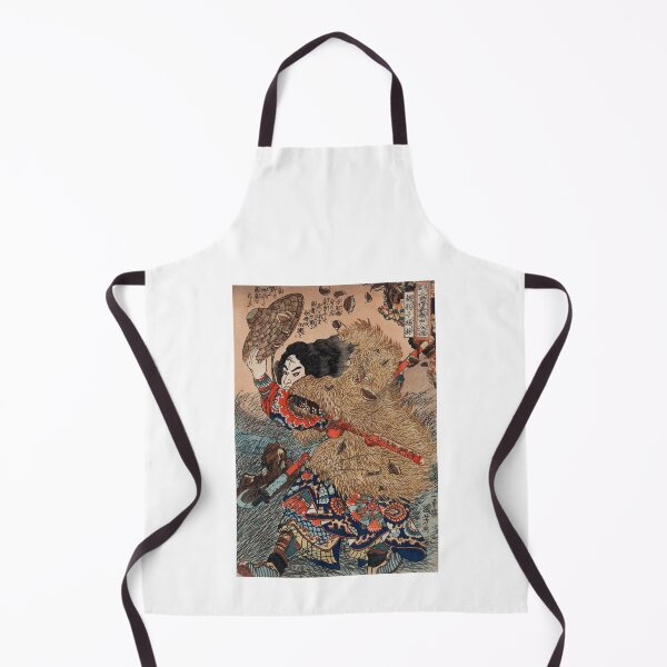 Item preview, Traditional Japanese Samurai Warrior - Traditional Japanese Ukyio-e style illustration designed and sold by FrostMintStudio.