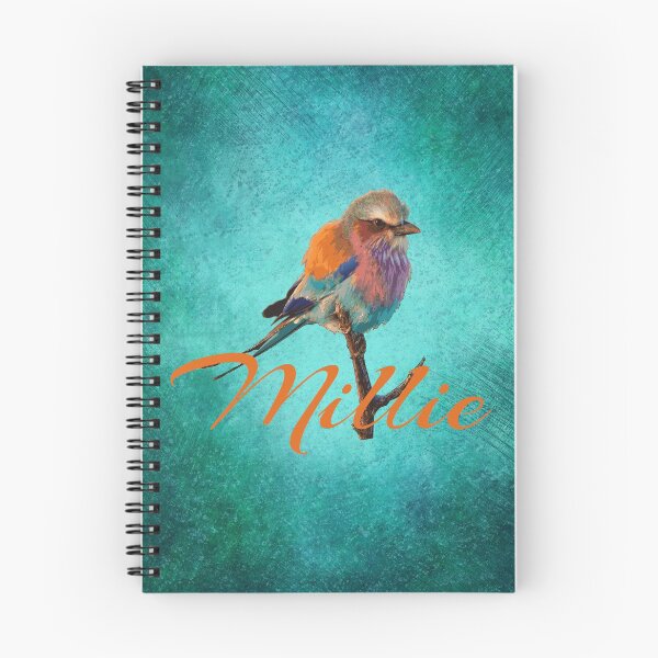 Item preview, Millie girls name with bird colourful design designed and sold by Areashor.