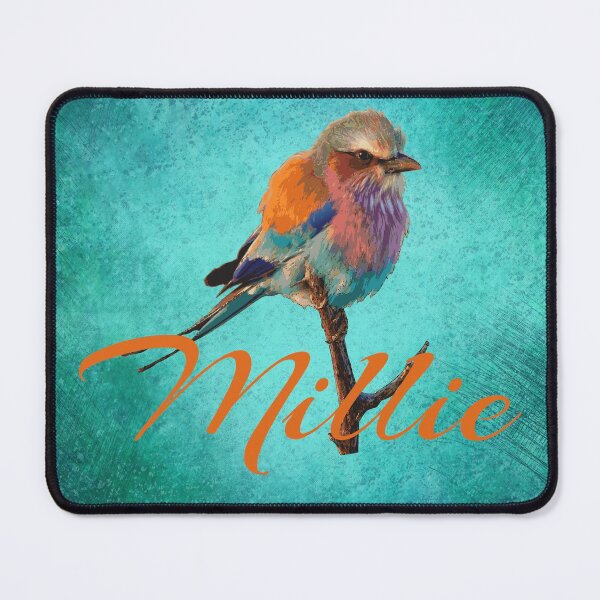 Item preview, Millie girls name with bird colourful design designed and sold by Areashor.
