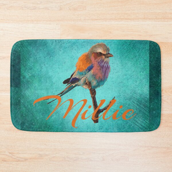 Item preview, Millie girls name with bird colourful design designed and sold by Areashor.