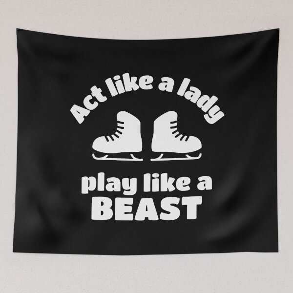 Item preview, Ice-skating: Act like a lady play like a beast designed and sold by TheGreenGoat.
