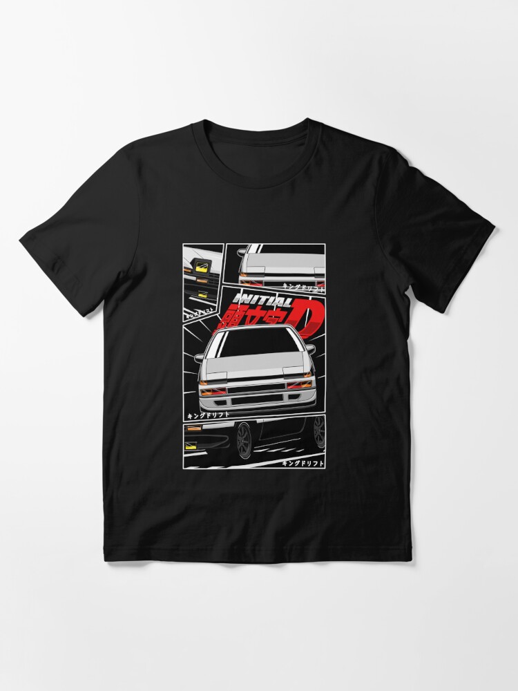 Initial D Manga Style Anime Long Sleeve T-Shirt Tee