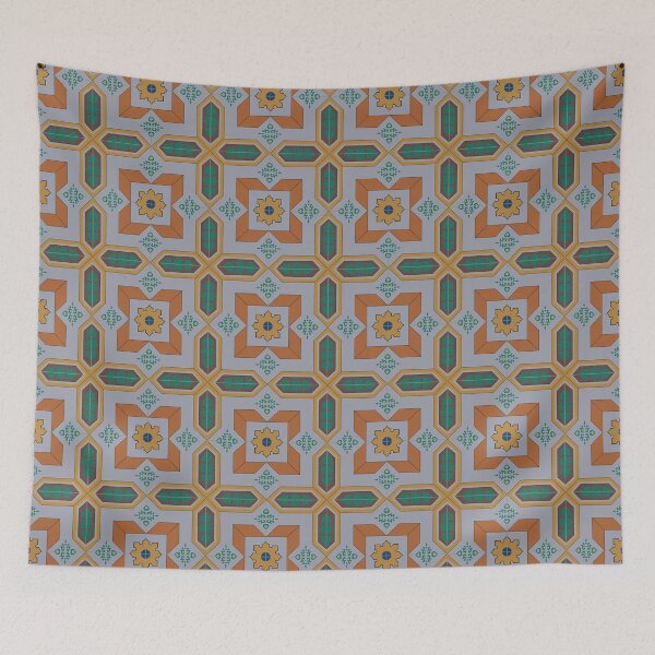 Item preview, Autumn colors Estrela Portugal tile pattern designed and sold by arkantus.
