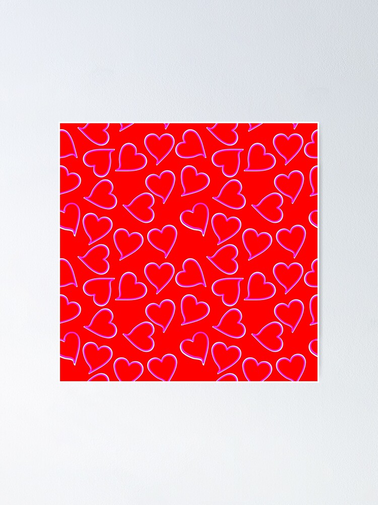 Cute Love Print-Happy Valentines Day-Romantic Heart Love Pattern