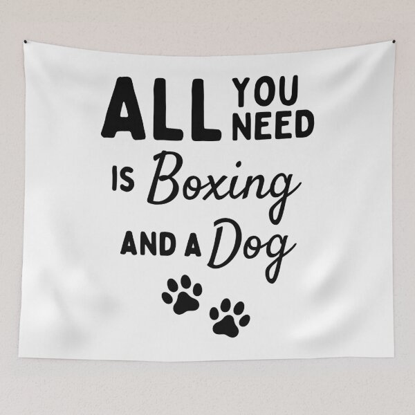 Item preview, All you need is boxing and a dog designed and sold by TheGreenGoat.