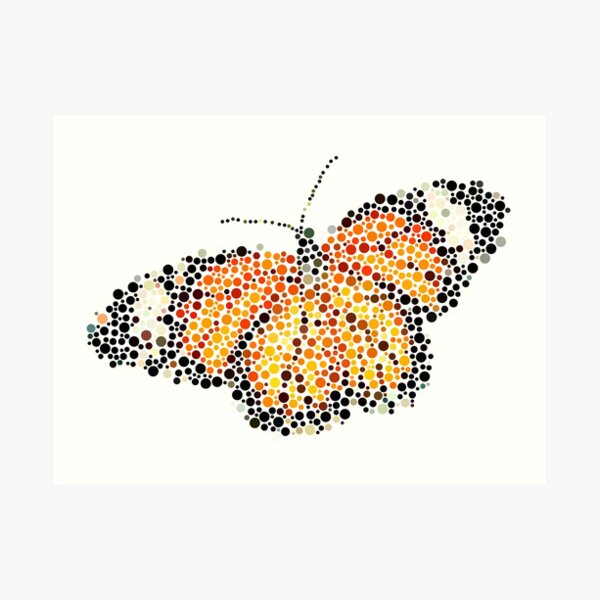 Bubble Butterfly Art Print