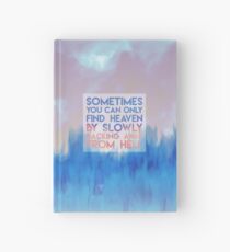 Finden Sie den Himmel, indem Sie langsam von der Hölle wegrücken - Carrie Fisher Memorial Journal Notizbuch