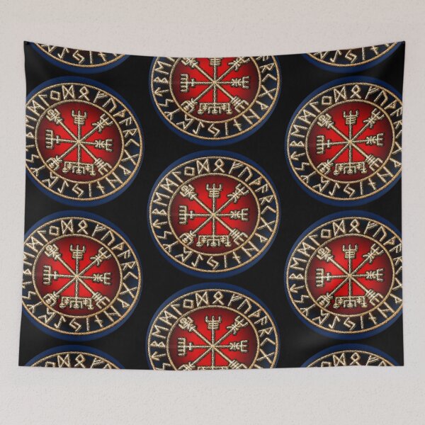 Item preview, Vegvisir Viking Compass Norse Mythology And Nordic Symbol designed and sold by GR-ART.