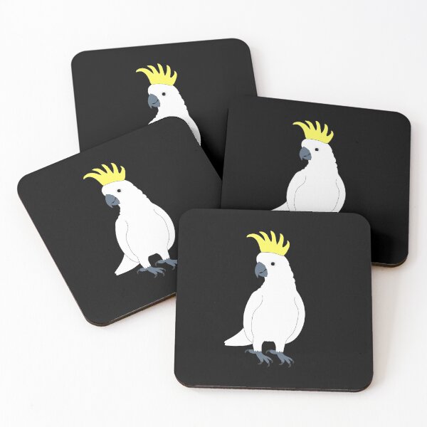 Item preview, Sulphur-crested cockatoo on Black designed and sold by Digitaldingo.