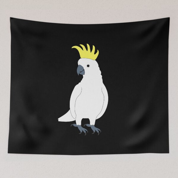 Item preview, Sulphur-crested cockatoo on Black designed and sold by Digitaldingo.