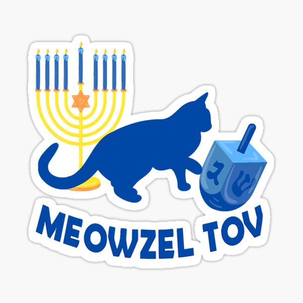 Item preview, Meowzel Tov Jewish Cat Dreidel Game designed and sold by diemha075.