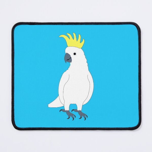 Item preview, Sulphur-crested cockatoo on Blue designed and sold by Digitaldingo.