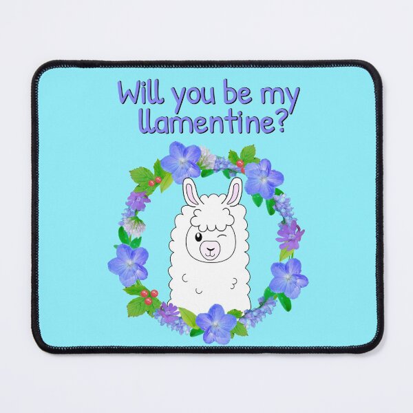 Item preview, Will You Be My Llamentine? Cute Valentines Day Llama designed and sold by Purr95.