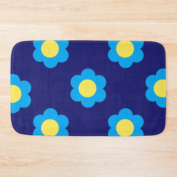 Item preview, Blue flowers childrens style color art designed and sold by artdragongift 15.